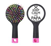 Keep Calm And Papa Wil Fix It - Spazzola districante per capelli con citazione
