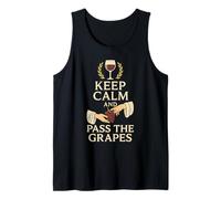 Keep Calm And Pass The Grapes Toga Wine Festa Greca Canotta