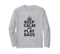 Keep Calm and Play Bass Bassist Bass Player Maglia a Manica