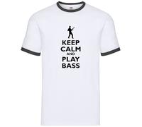 Keep Calm And Play Bass Chitarra - Uomo Suoneria - Rock Chitarrista Musica
