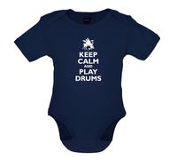 Keep Calm And Play Batteria - Bambino T-Shirt / Body - Drumming Tamburo Musica
