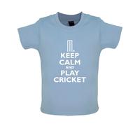 Keep Calm And Play Cricket - Bambino T-Shirt / Body - Love Player Inghilterra