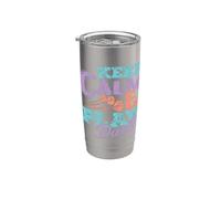 Keep Calm and Play Freccette Bicchiere termico in acciaio inox doppia parete