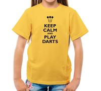 Keep Calm And Play Freccette - T-Shirt - Bullseye Littler Gerwen Smith 180