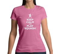 Keep Calm And Play Squash - T-Shirt - Sport Racchetta Racquetball Player
