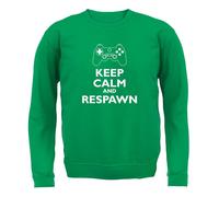 Keep Calm And Respawn - Adulti Felpa/Maglione - Gioco Gamer Giochi On-Line