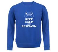 Keep Calm And Respawn - Bambini Felpa/Maglione - Gioco Gamer Giochi Online
