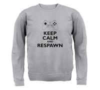 Keep Calm And Respawn - Bambini Felpa/Maglione - Gioco Gamer Giochi Online