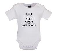 Keep Calm And Respawn - Bambino T-Shirt / Body - Gioco Gamer Giochi On-Line