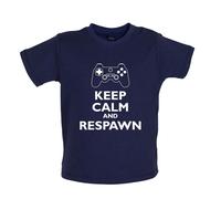 Keep Calm And Respawn - Bambino T-Shirt / Body - Gioco Gamer Giochi On-Line