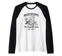 Keep Calm And Ride On Motorcycle Citazione Maglia con Maniche Raglan