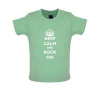 Keep Calm And Rock On - Bambino T-Shirt / Body - Festival Musica Concerto Band