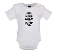 Keep Calm And Salto Su - Bambino T-Shirt / Body - Trampolino Acrobat