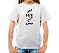 Keep Calm And Sci Salto - T-Shirt - Sci Neve Love Slope Sport Invernali
