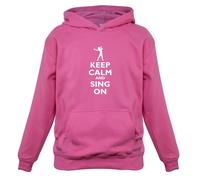 Keep Calm And Sing On - Bambini Felpa/Maglione - Cantante Musica Musicista