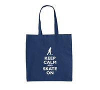Keep Calm And Skate Su - Borsa Tote IN Tela - Skate Skateboard Tavola Love