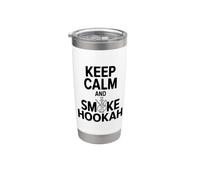 Keep Calm And Smoke Hookah Cool Hookah Amante Bicchiere termico in acciaio inox doppia parete