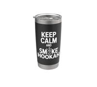 Keep Calm And Smoke Hookah Cool Hookah Amante Bicchiere termico in acciaio inox doppia parete