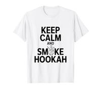 Keep Calm And Smoke Hookah Cool Hookah Amante Maglietta