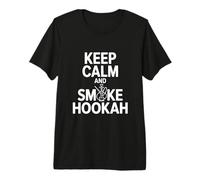 Keep Calm And Smoke Hookah Cool Hookah Amante Maglietta Premium