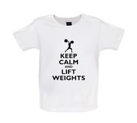Keep Calm And Sollevamento Pesi - Bambino T-Shirt / Body - Sollevamento Peso