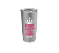 Keep Calm and Swag On Graphic Bicchiere termico in acciaio inox doppia parete