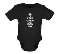Keep Calm And Termoadesivo - Bambino T-Shirt / Body - Stirare Pulizia Divertente