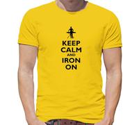 Keep Calm And Termoadesivo - T-Shirt - Stirare Pulizia Detergente Casalinga