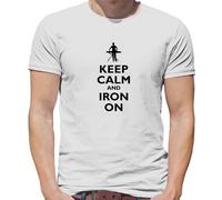 Keep Calm And Termoadesivo - T-Shirt - Stirare Pulizia Detergente Casalinga