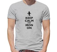 Keep Calm And Termoadesivo - T-Shirt - Stirare Pulizia Detergente Casalinga