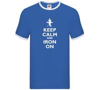 Keep Calm And Termoadesivo - Uomo Suoneria - Stirare Pulizia Detergente