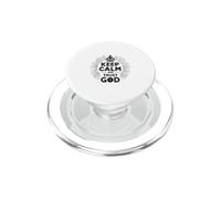 Keep Calm and Trust God Messaggio cristiano ispiratore PopSockets PopGrip per MagSafe