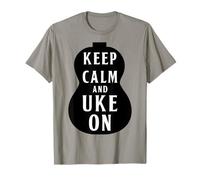 Keep Calm And Uke On - Design per i Giocatori di Ukulele stoici Maglietta