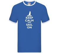 Keep Calm And Vela Su - Uomo Suoneria - Vela Marinaio Barca Boating Laser
