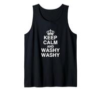Keep Calm And Washy Washy divertente nave da crociera novità bavaglio scherzo Canotta