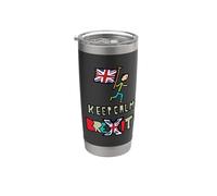Keep Calm Brexit Bicchiere termico in acciaio inox doppia parete