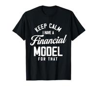 Keep Calm Design Modello Finanziario Maglietta