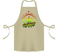 Keep Calm E Ama La Musica Reggae Grembiule In Cotone 100% Biologico