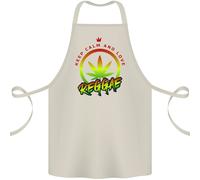Keep Calm E Ama La Musica Reggae Grembiule In Cotone 100% Biologico