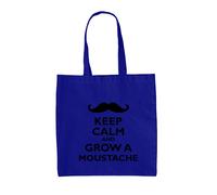 Keep Calm E Fai Crescere Un Baffo - Borsa In Tela - Movember Barba Baffo