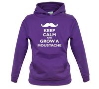 Keep Calm E Fai Crescere Un Baffo - Felpa Per Bambini - Mo Beard Facial Hair