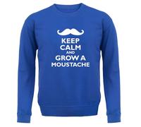Keep Calm E Fai Crescere Un Baffo - Felpa Per Bambini - Mo Beard Facial Hair