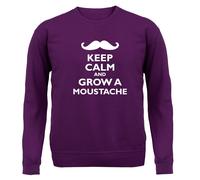 Keep Calm E Fai Crescere Un Baffo - Felpa Per Bambini - Mo Beard Facial Hair