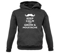 Keep Calm E Fai Crescere Un Baffo - Felpa Per Bambini - Mo Beard Facial Hair