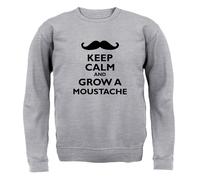 Keep Calm E Fai Crescere Un Baffo - Felpa Per Bambini - Mo Beard Facial Hair
