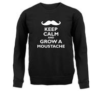 Keep Calm E Fai Crescere Un Baffo - Felpa Per Bambini - Mo Beard Facial Hair