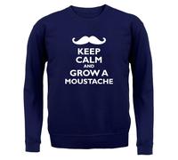 Keep Calm E Fai Crescere Un Baffo - Felpa Per Bambini - Mo Beard Facial Hair