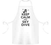 Keep Calm E Fai Paracadutismo Divertente Grembiule In Cotone 100% Biologico