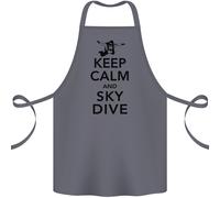 Keep Calm E Fai Paracadutismo Divertente Grembiule In Cotone 100% Biologico