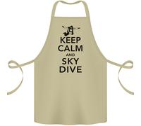 Keep Calm E Fai Paracadutismo Divertente Grembiule In Cotone 100% Biologico
